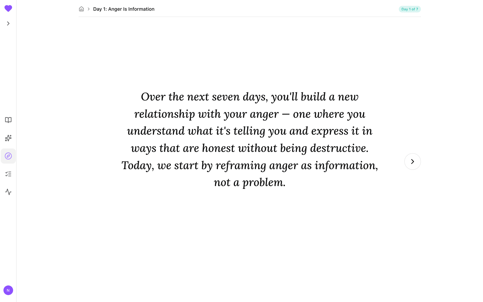 Day 1 opening lesson: Making Peace with Anger