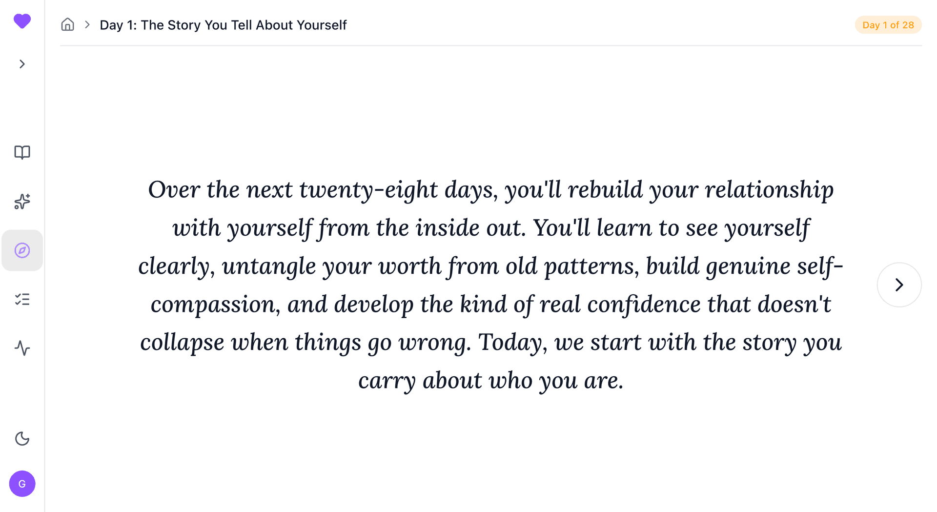 KindMind journey step opening slide